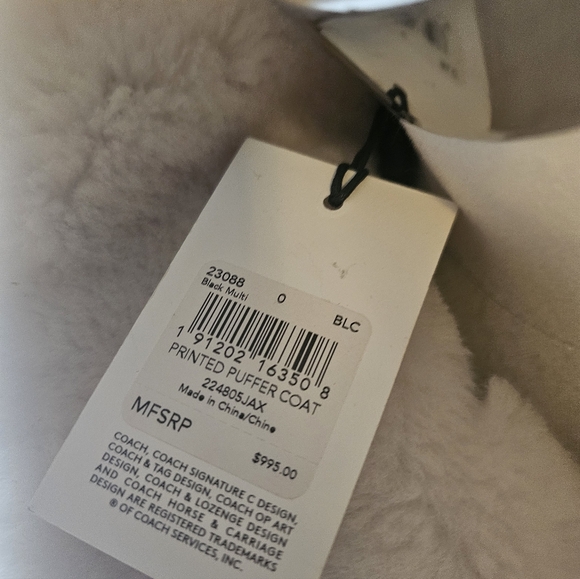 Coach Dark Floral Puffer Coat - Picture 14 of 16